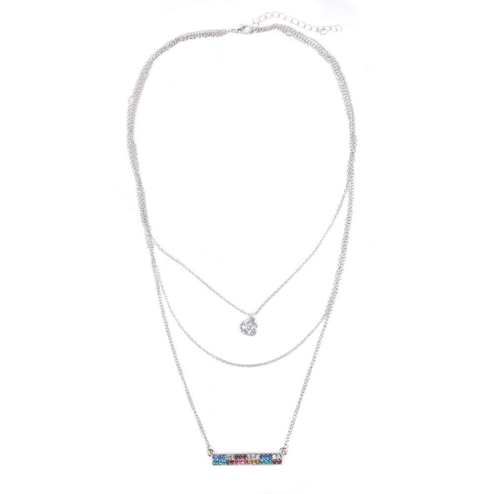 Create It! Ketting 3-Laags Diamant