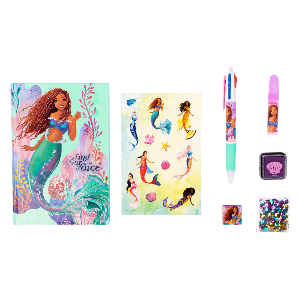 Canenco The Little Mermaid Dagboek Ontwerp Set Strass Steentjes