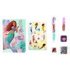 Canenco The Little Mermaid Dagboek Ontwerp Set Strass Steentjes