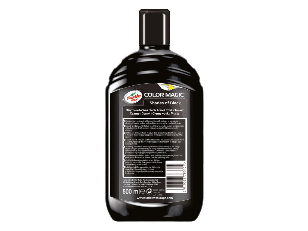 Turtle wax - 52708 Color Magic Jet Zwart - 500 ml