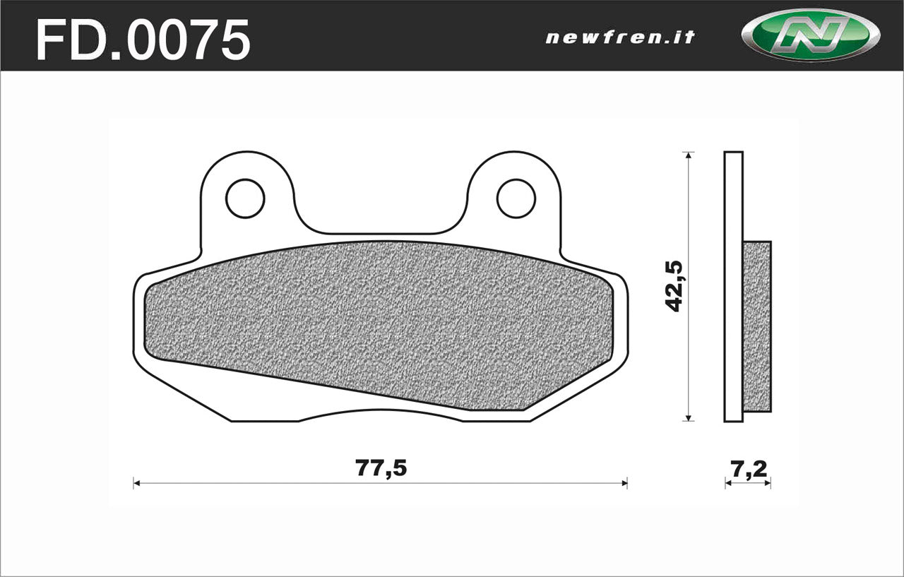 Newfren Remblokset FD0075 MBX/NSR / Qwic E87 / Speedfight-3