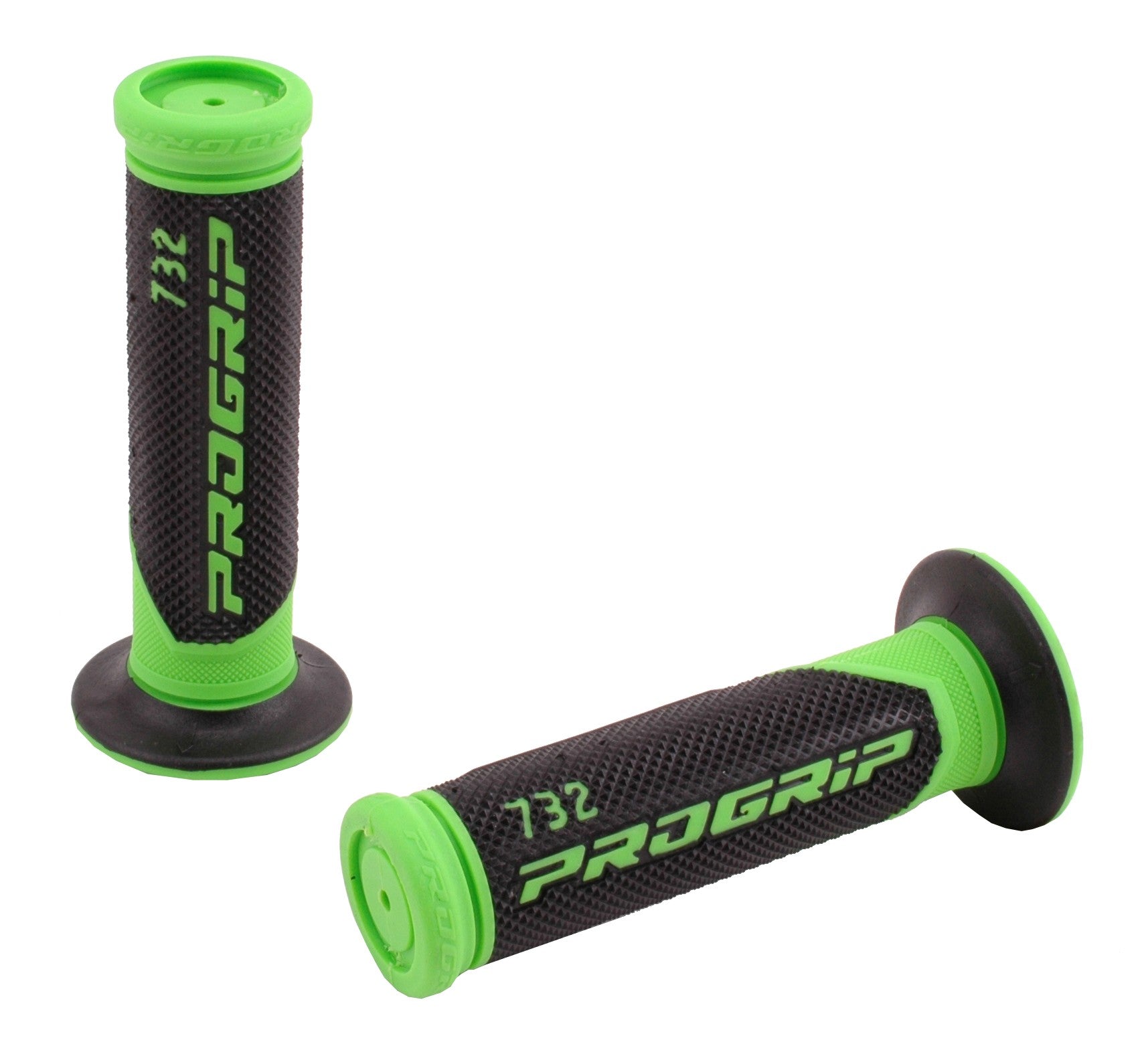 progrip rubber handvat 732 rubber grip 732 gn sw 125mm closed fluo