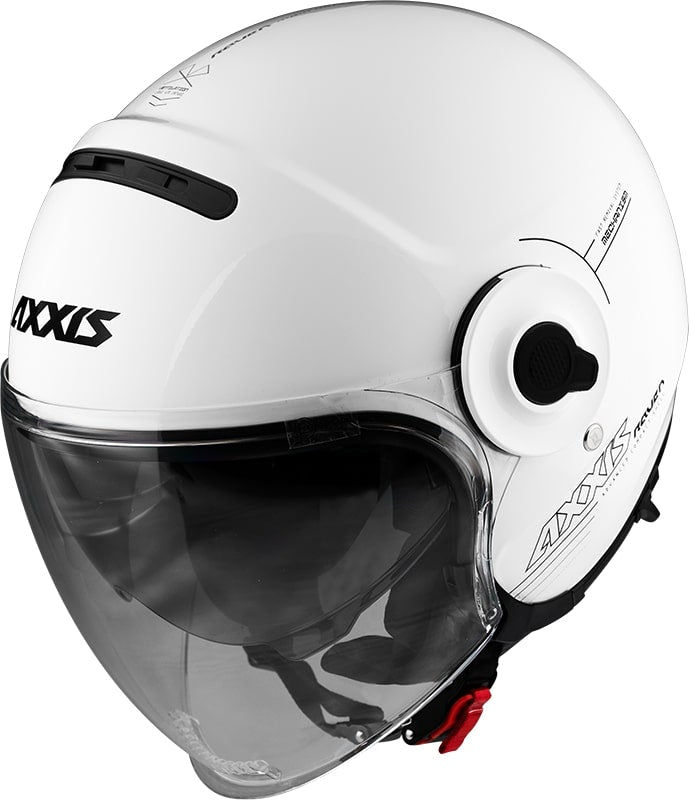 Axxis Helm Raven Solid Glans Wit XS