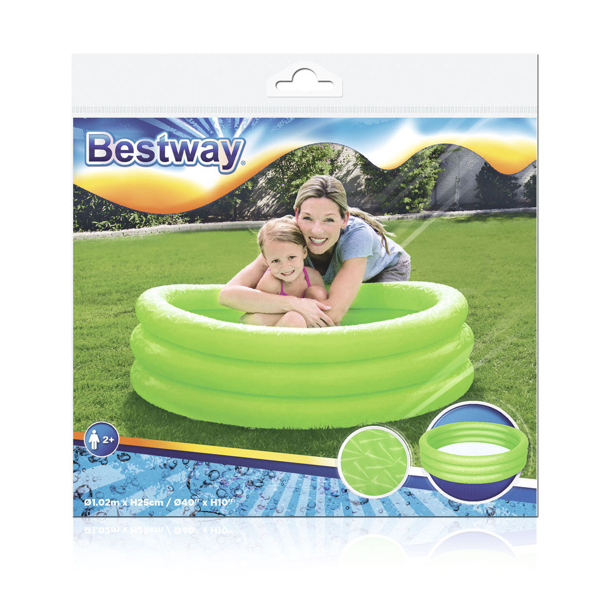 Bestway 3-Rings Zwembad Classic, 102cm