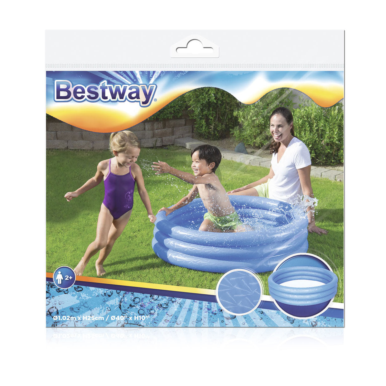 Bestway 3-Rings Zwembad Classic, 102cm