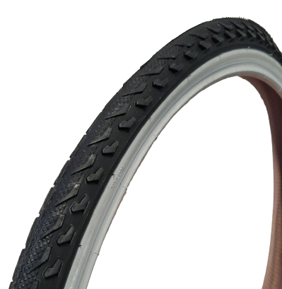 Deli tire buitenband semi cross 24 inch 24x1.75 (47-507) zwart/grijs reflex