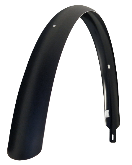 Euro Achterspatbord 28 inch kunststof 55 mm mat zwart