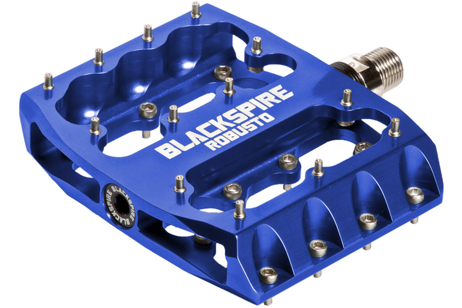 Blackspire - robusto cnc pedaal inclusief vervangbare pennen blauw