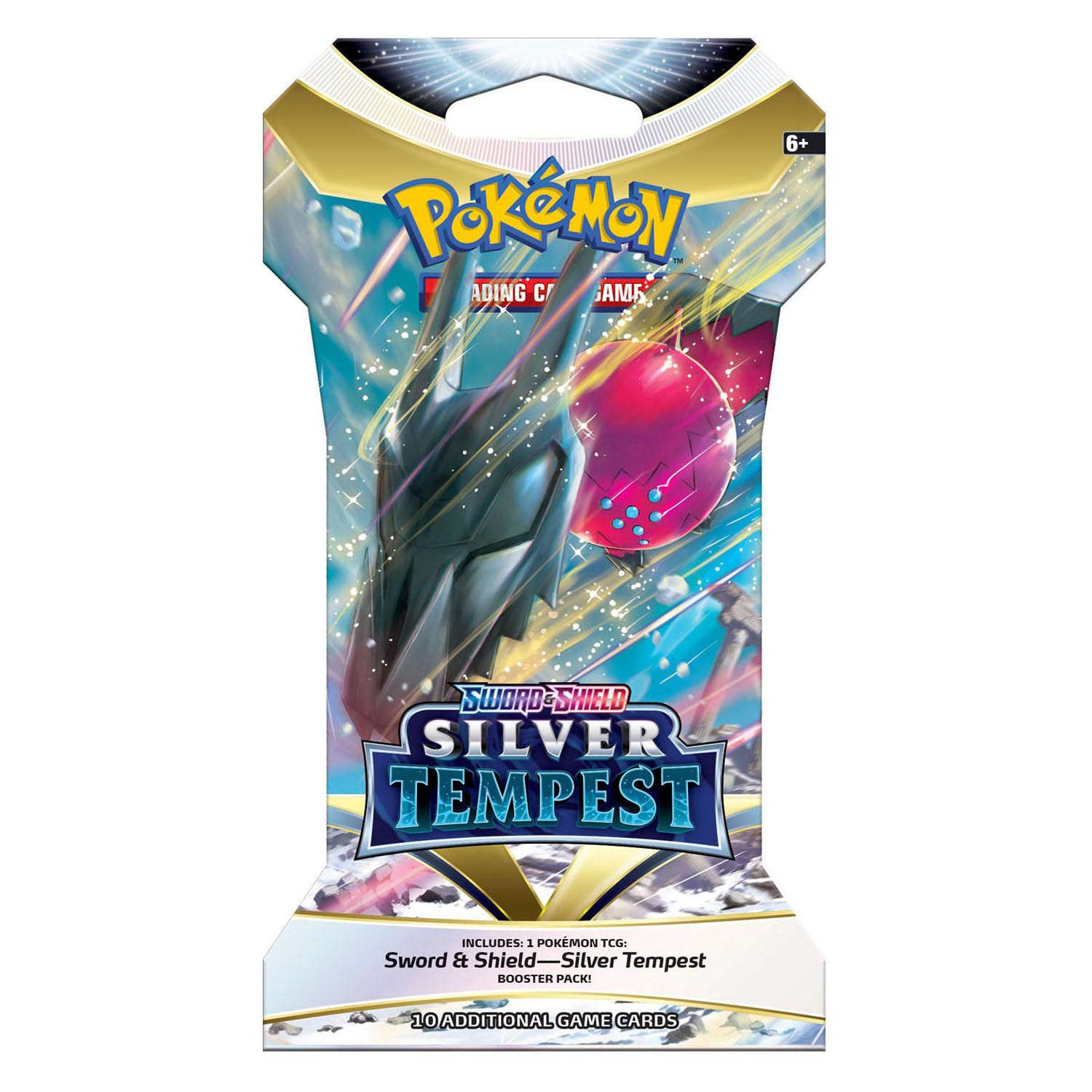 asmodee tcg sword shield silver tempest sleeved booster