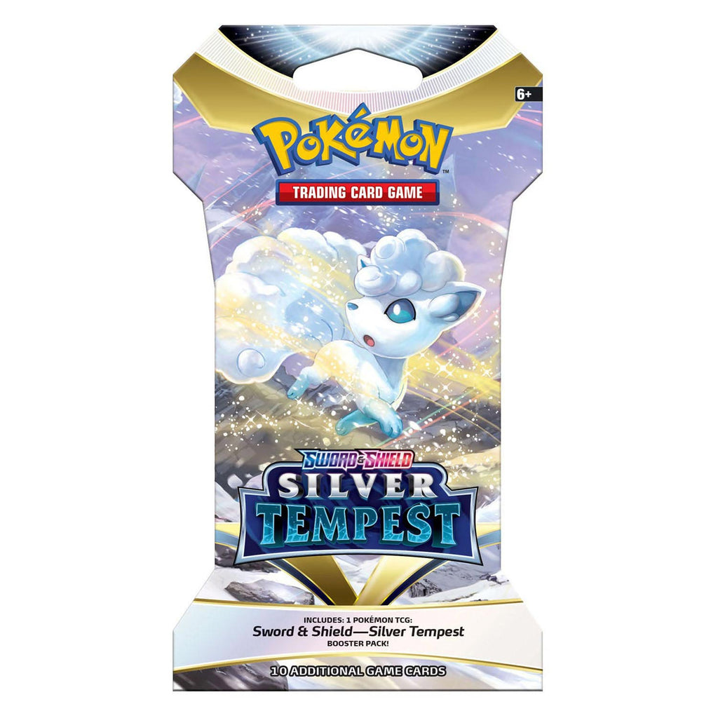 asmodee tcg sword shield silver tempest sleeved booster