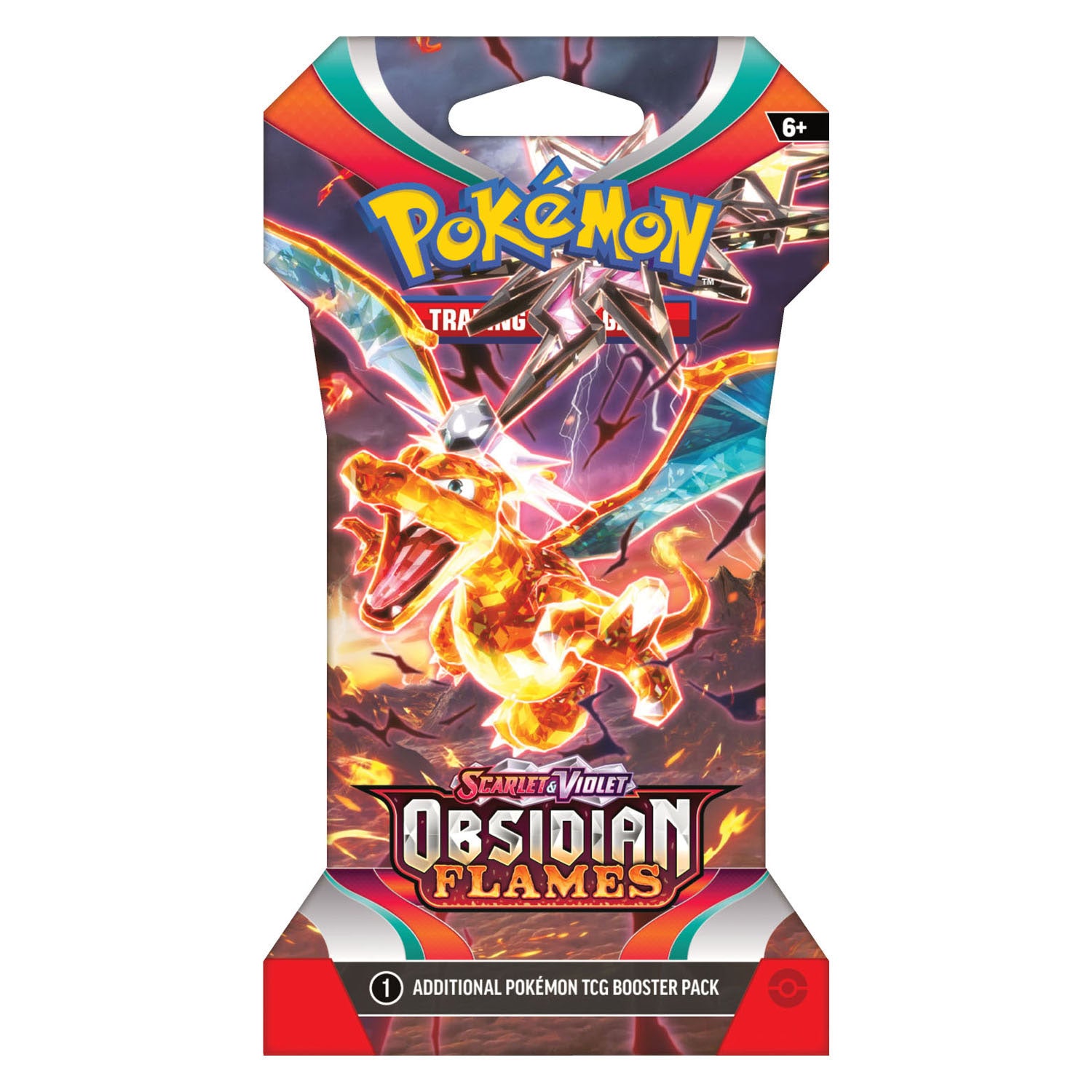 Asmodee Pokemon TCG Scarlet & Violet Obsidian Flames Sleeved Booster