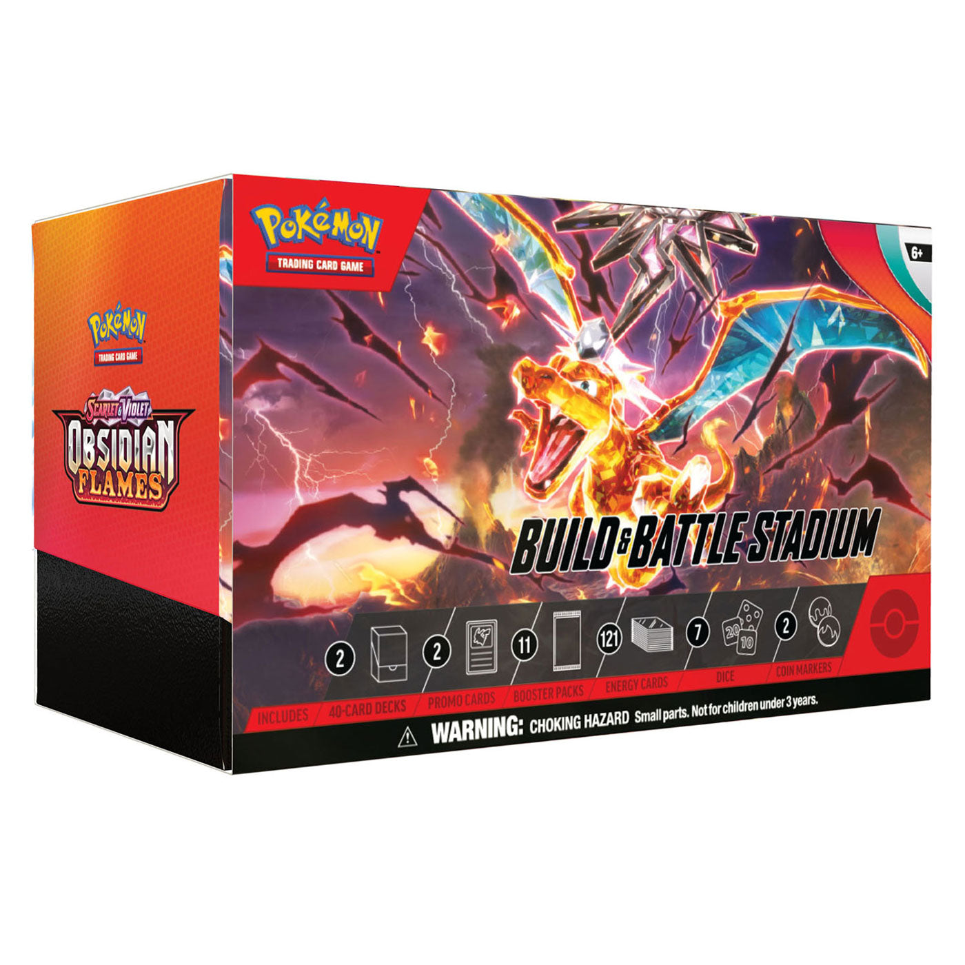 Asmodee Pokemon TCG S&V Obsidian Flames Build & Battle Stadium