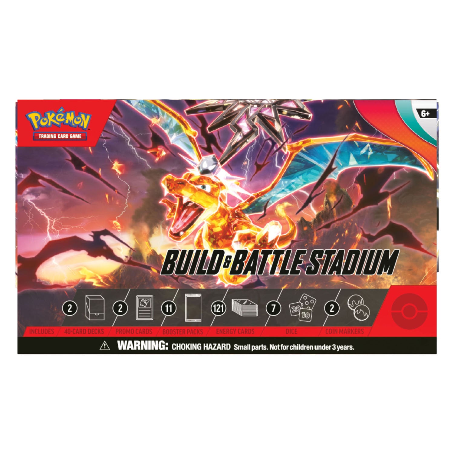 Asmodee Pokemon TCG S&V Obsidian Flames Build & Battle Stadium