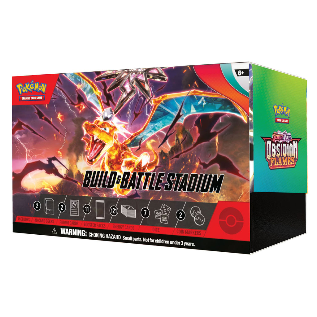 Asmodee Pokemon TCG S&V Obsidian Flames Build & Battle Stadium