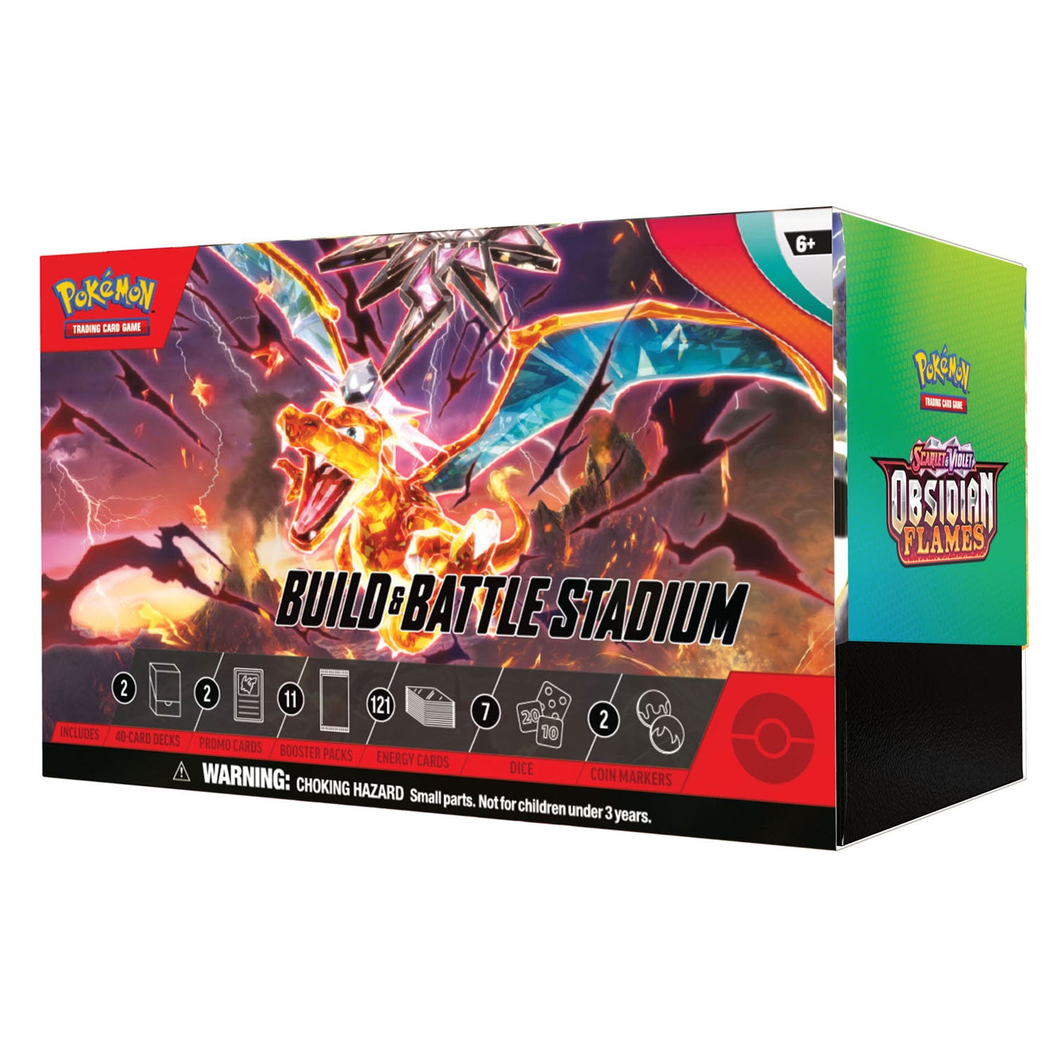 Asmodee Pokemon TCG S&V Obsidian Flames Build & Battle Stadium