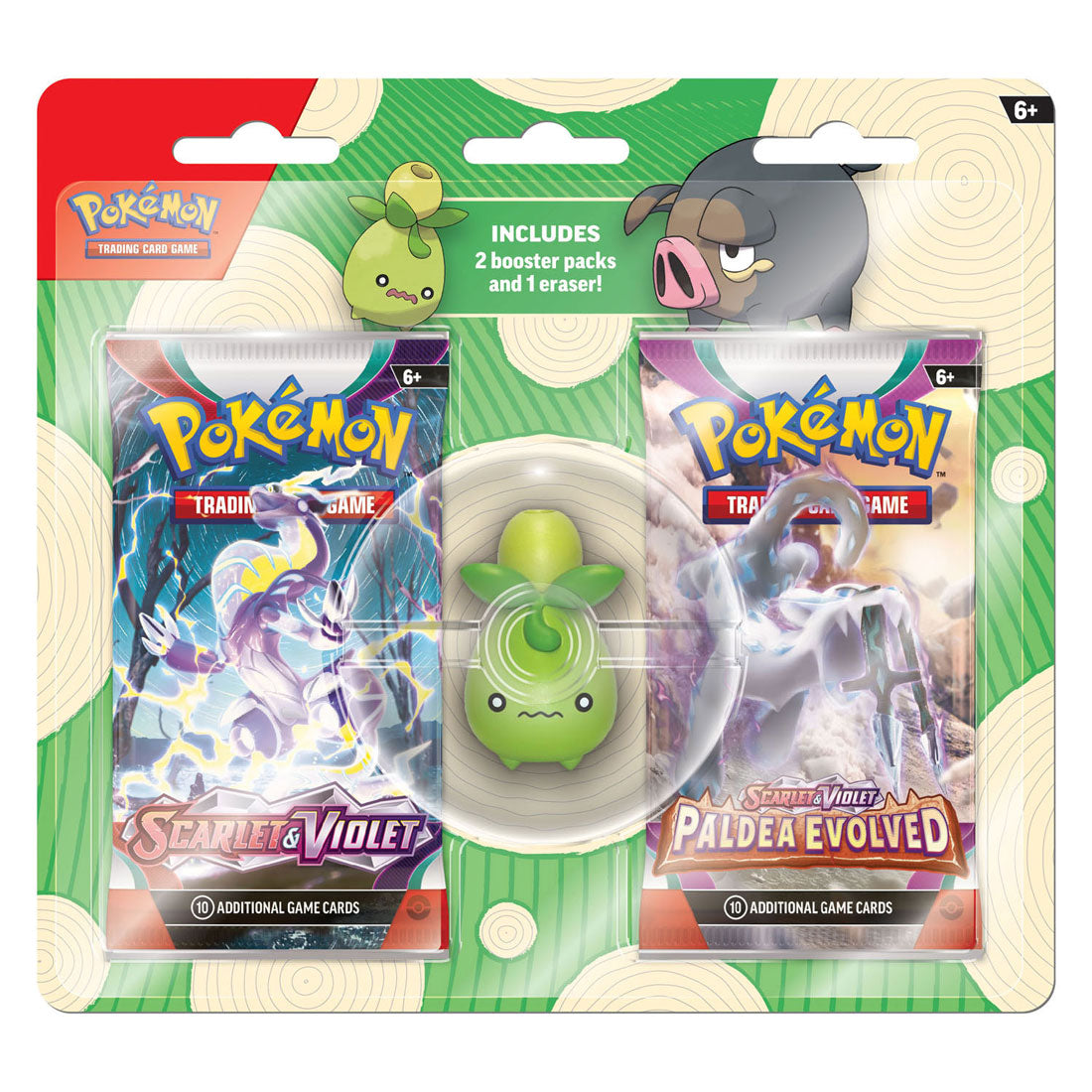Asmodee Pokemon TCG 2 Boosterpacks met Gum