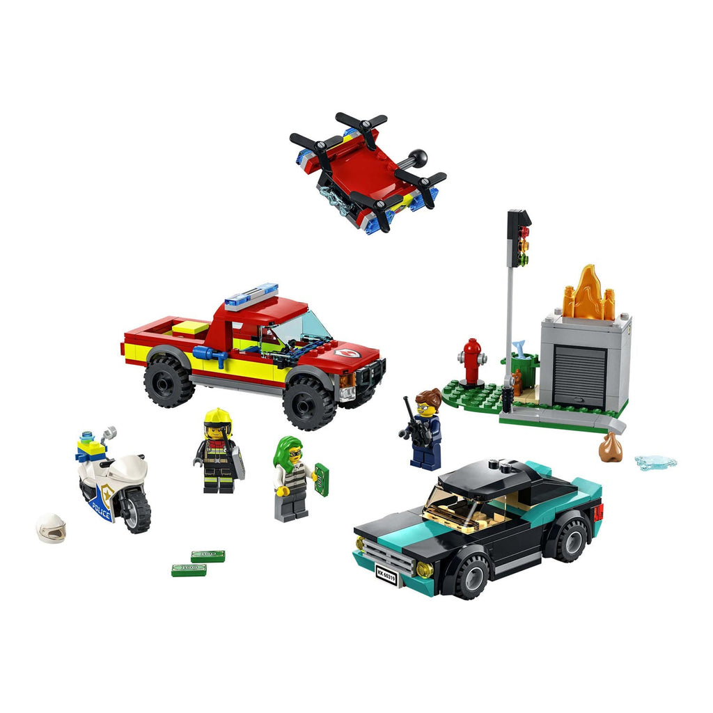 Lego city - 60319 brandweer amp; politie achtervolging