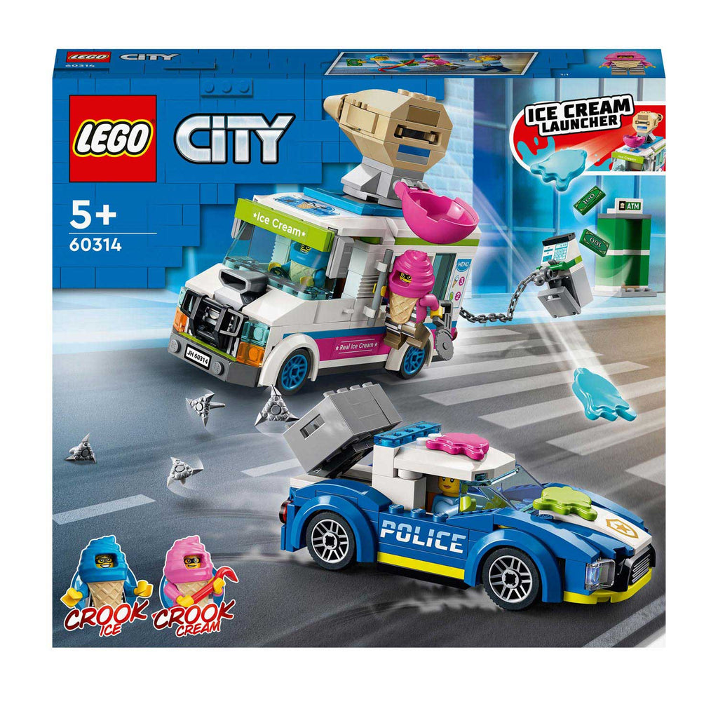 Lego city - 60314 ice cream launcher met politiewagen