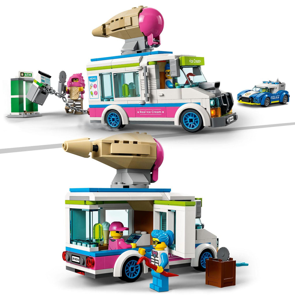 Lego city - 60314 ice cream launcher met politiewagen