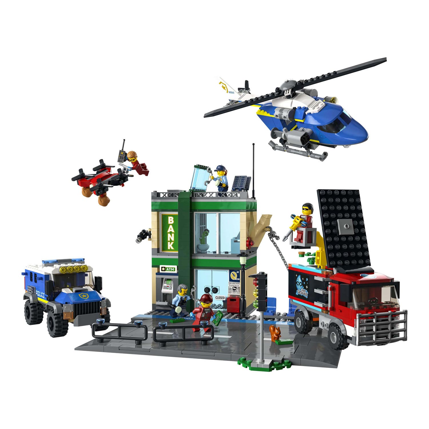 Lego LEGO City 60317 Politieachtervolging bij de Bank