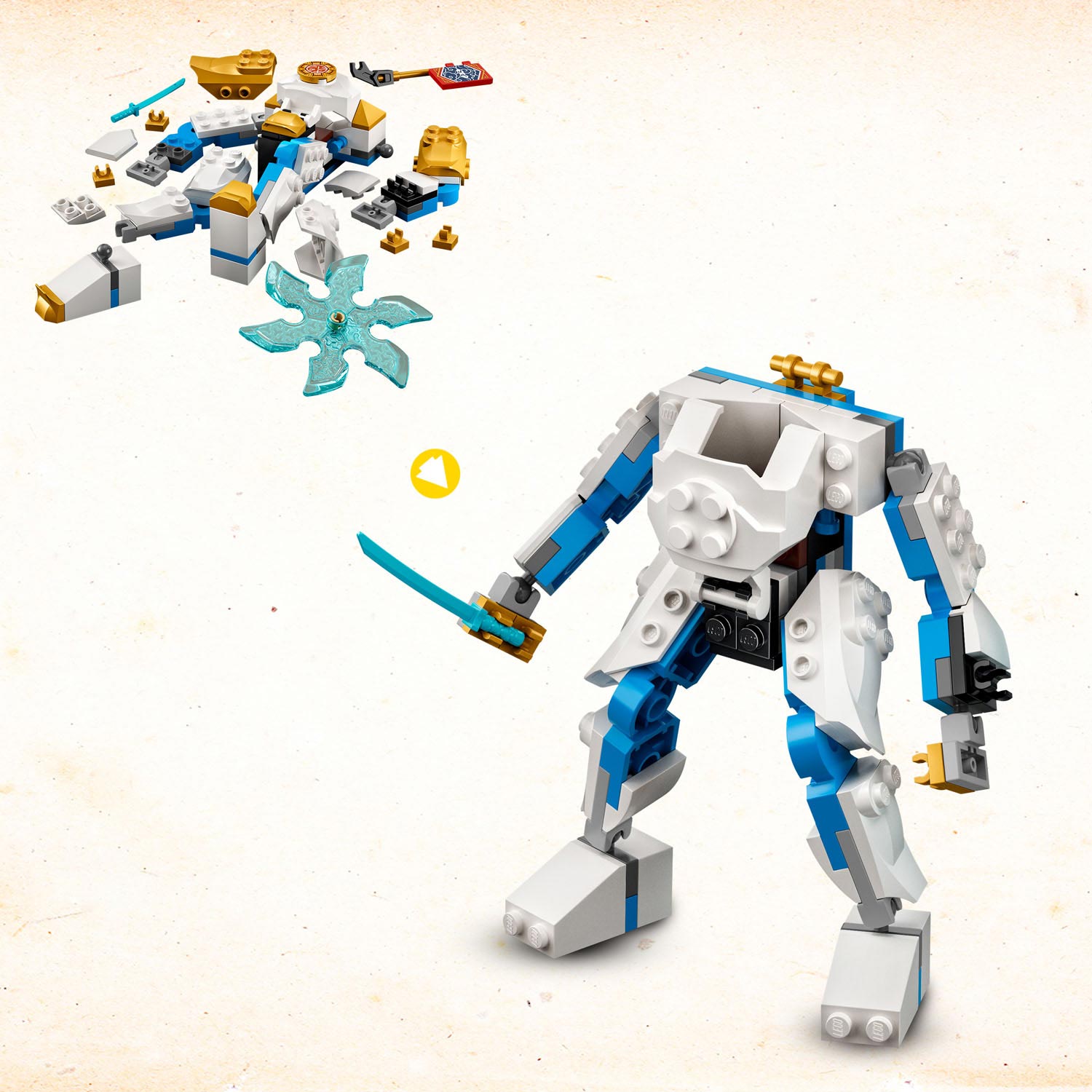 Lego ninjago - zane's power-upmecha evo constructiespeelgoed (71761)