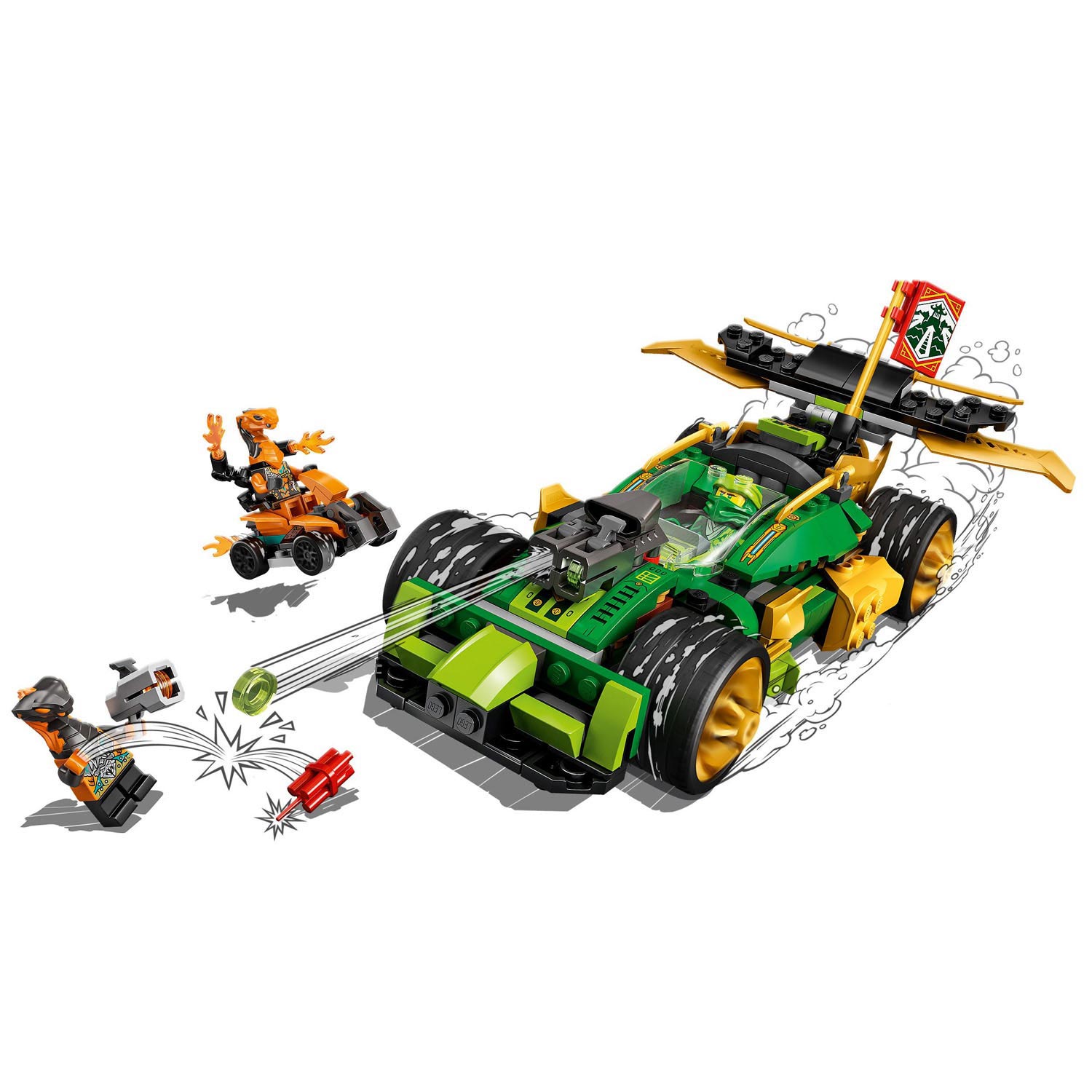 Lego LEGO Ninjago 71763 Lloyd's Racewagen EVO