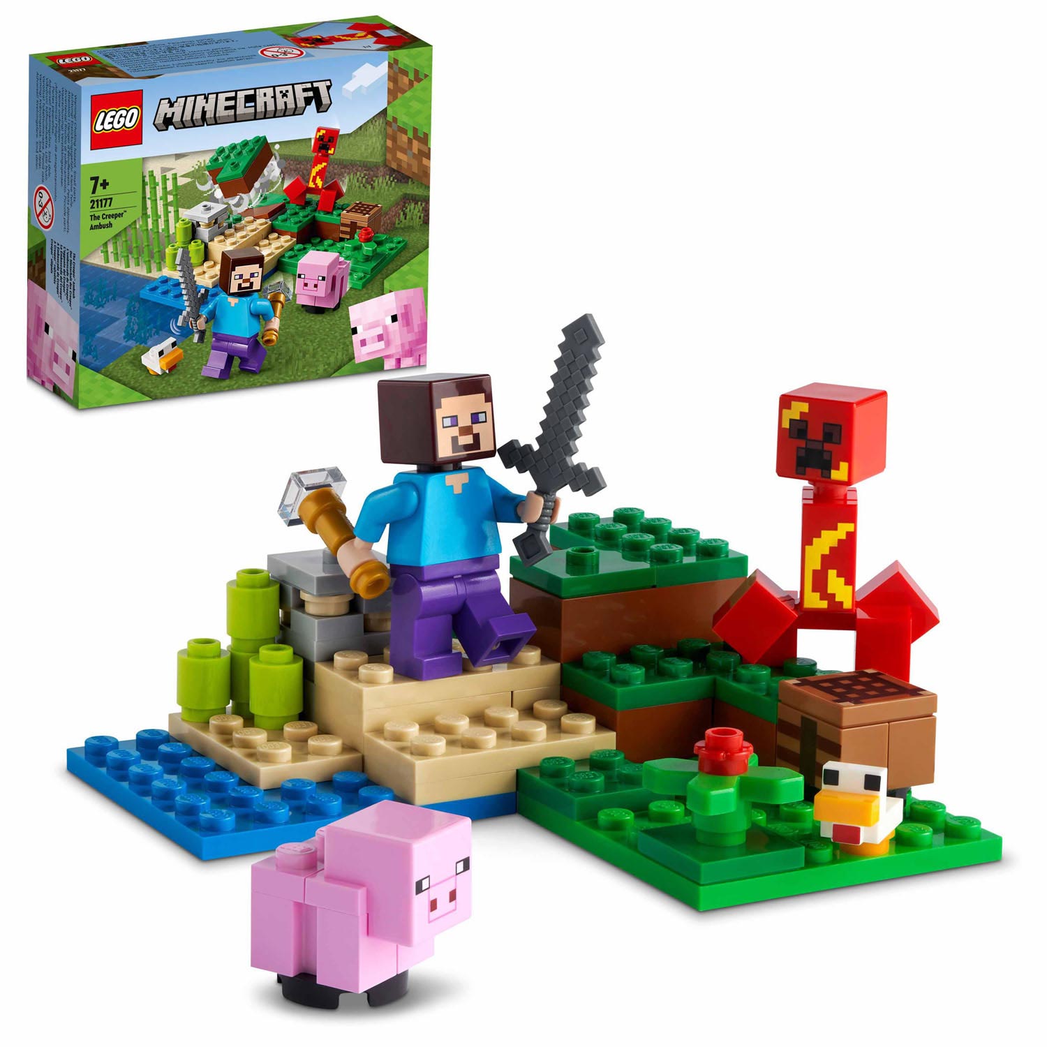 Lego minecraft - 21177 the creeper hinderlaag