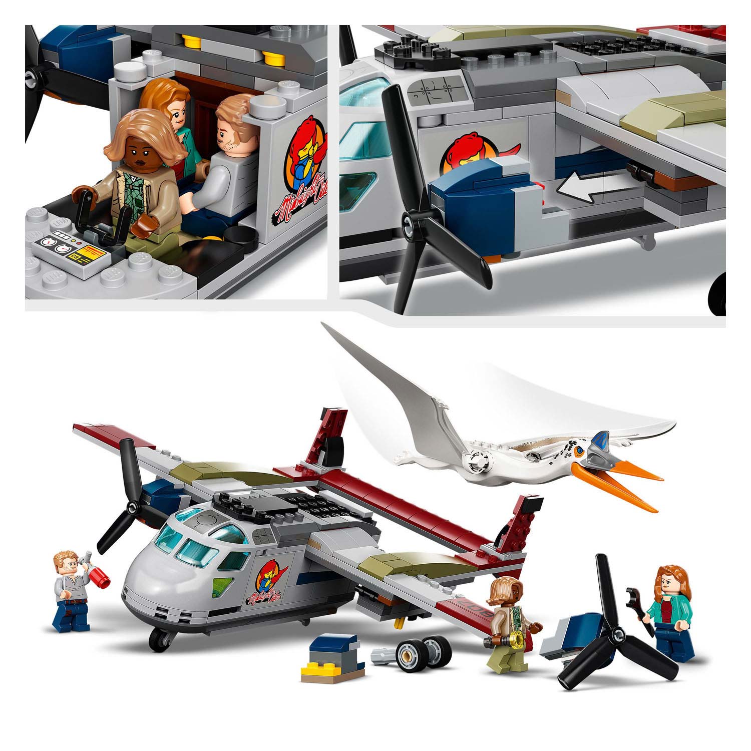Lego LEGO Jurassic 76947 Quetzalcoatlus vliegtuighinderlaag