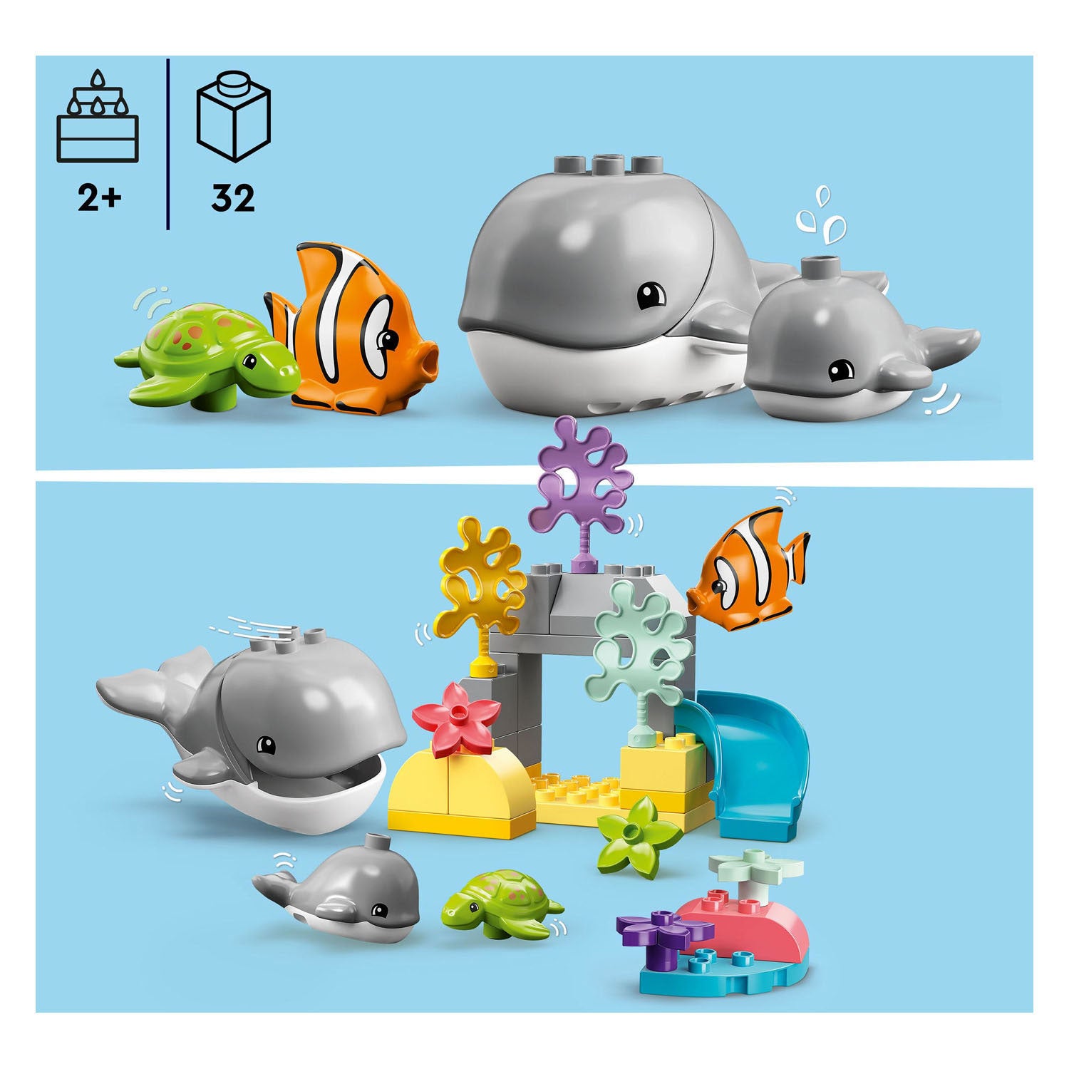 Lego Duplo LEGO DUPLO 10972 Wilde Dieren uit de Oceaan