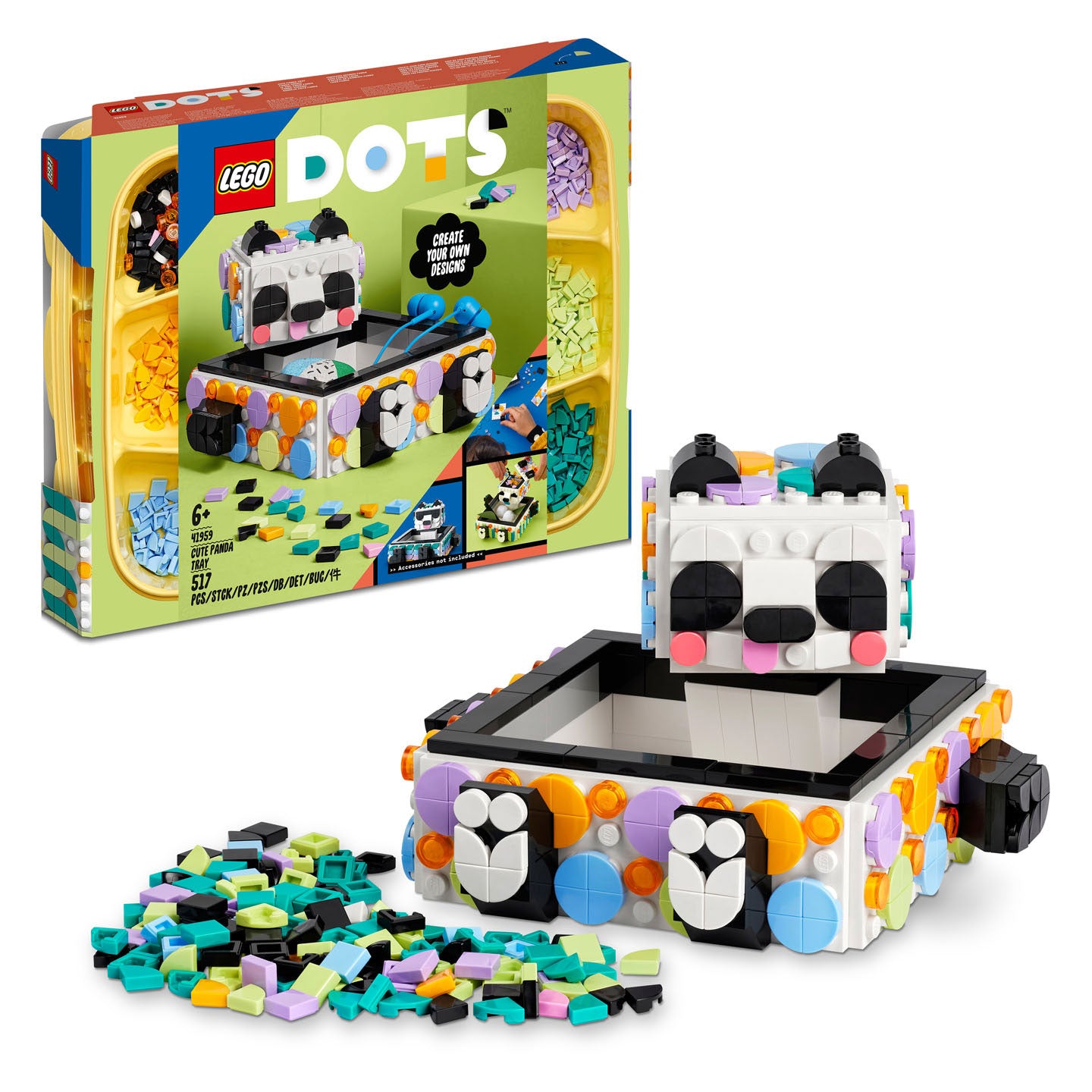Lego LEGO DOTS 41959 Schattige Panda Tray