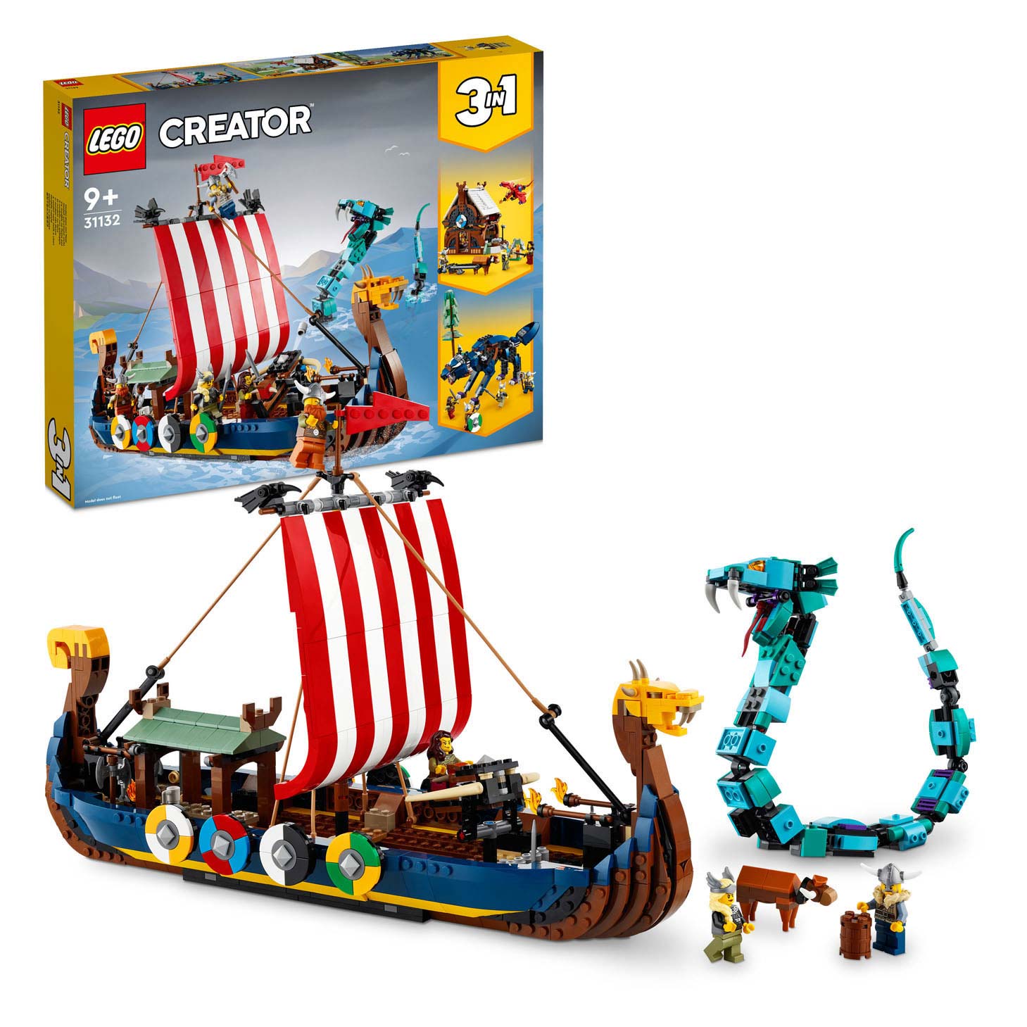 Lego LEGO Creator 31132 Viking Schip en de Midgard Slang