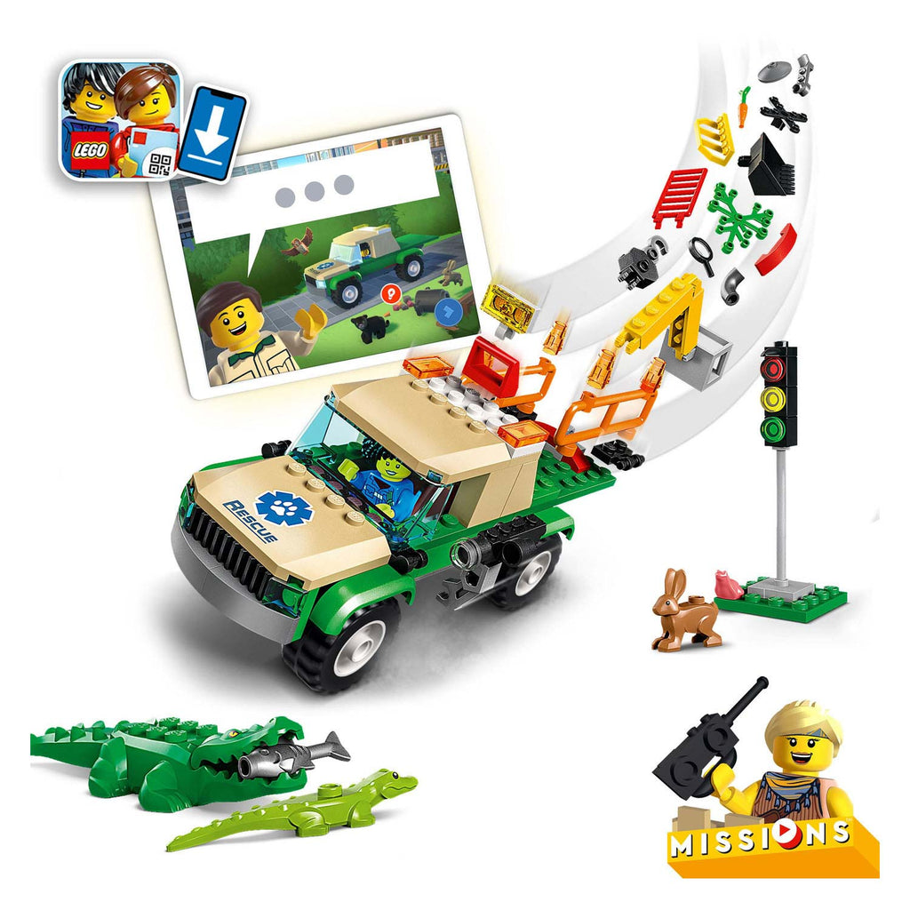 Lego city - wilde dieren reddingsmissies constructiespeelgoed (60353)