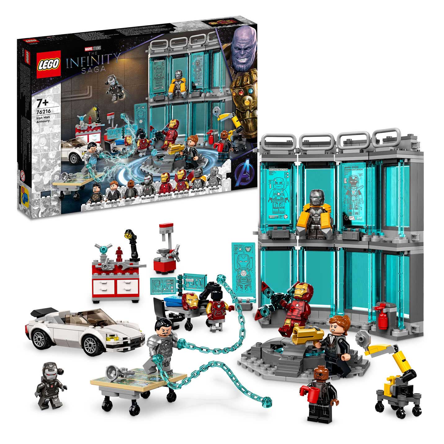 Lego LEGO Super Heroes 76216 Iron Man Wapenkamer