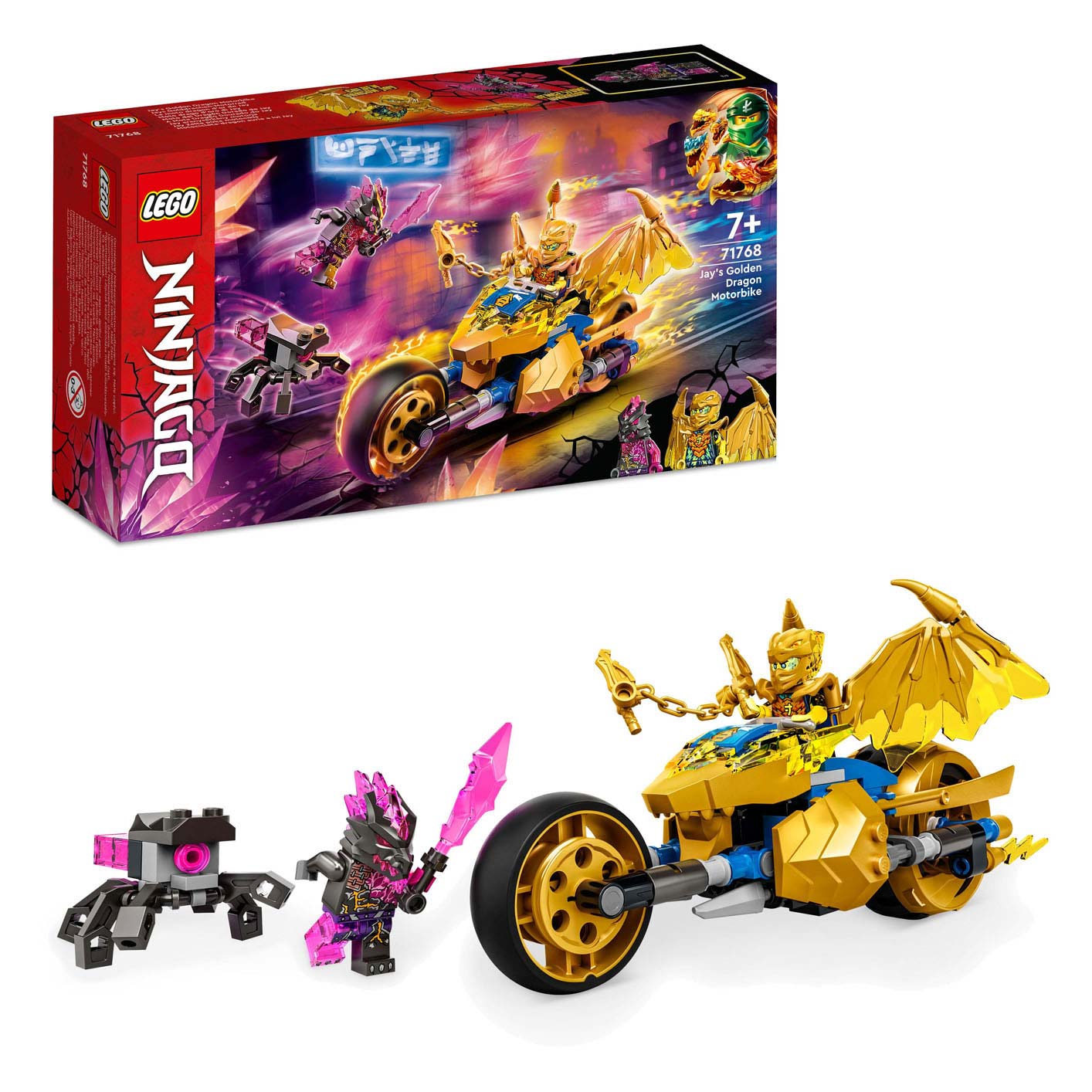 Lego LEGO Ninjago 71768 Jay's Golden Dragon Motor Bike