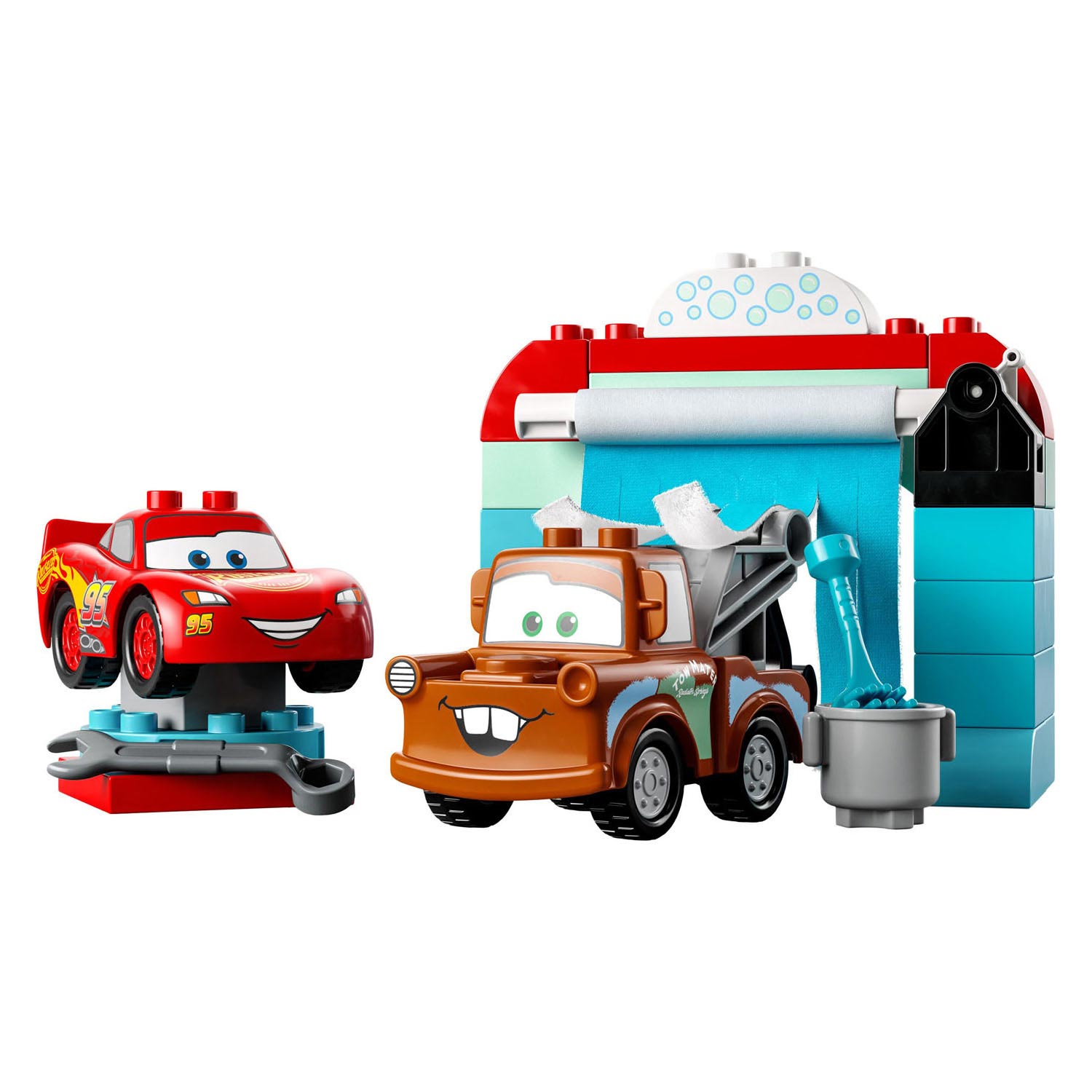Lego Duplo Duplo 10996 Disney Bliksem McQueen + Takel Wasstraat