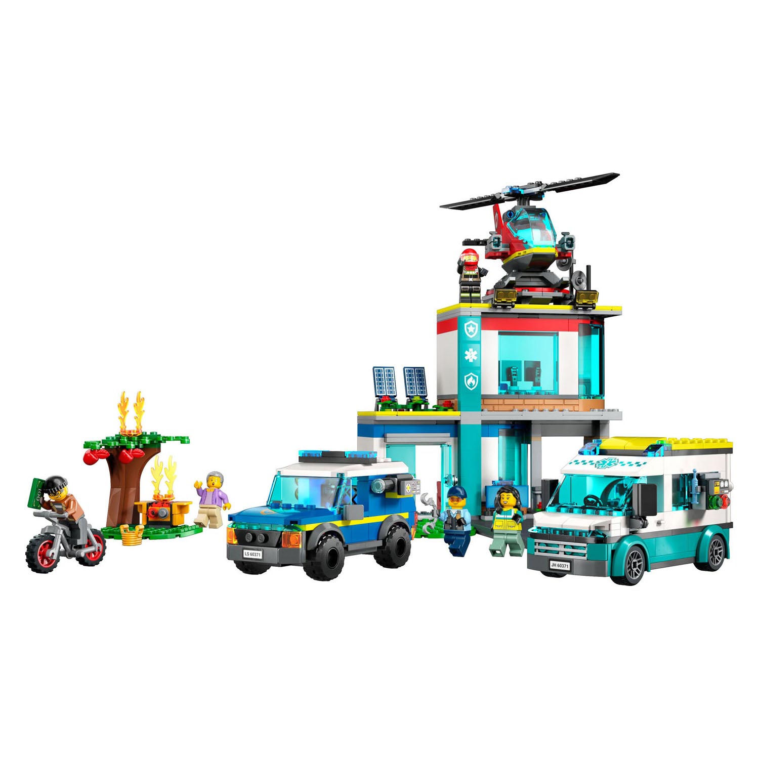 Lego LEGO City 60371 Hoofdkwartier van Hulpdienstvoertuigen