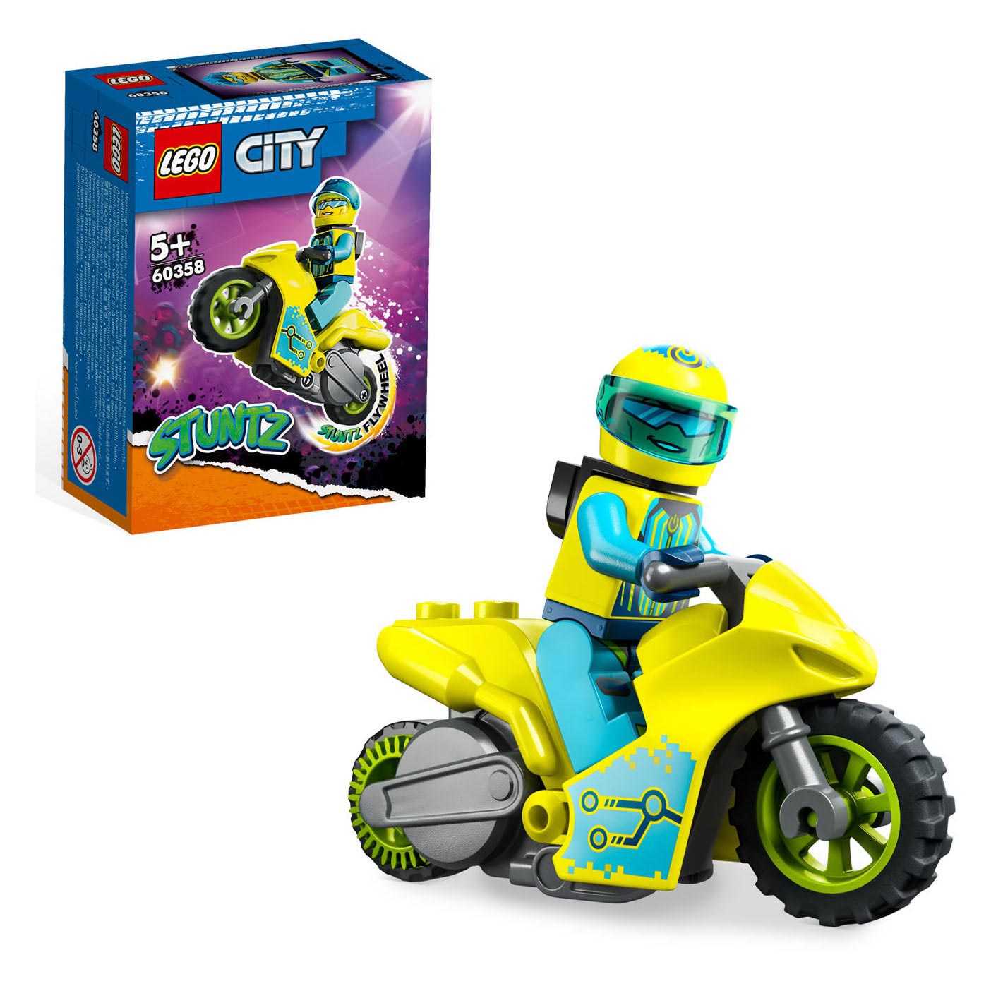 lego city 60358 stuntz cyber stuntmotor