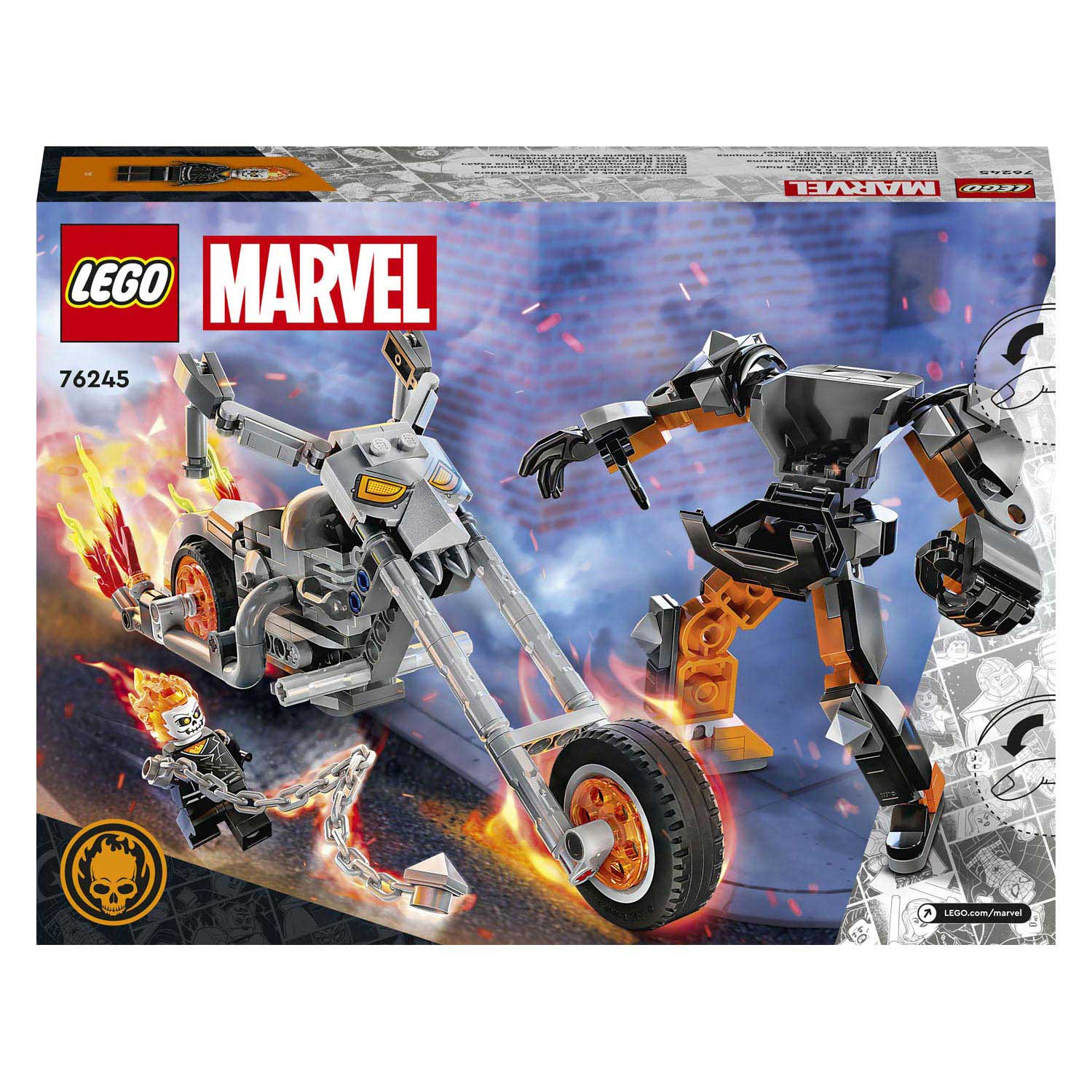 Lego marvel - ghost rider mech motor constructiespeelgoed (76245)