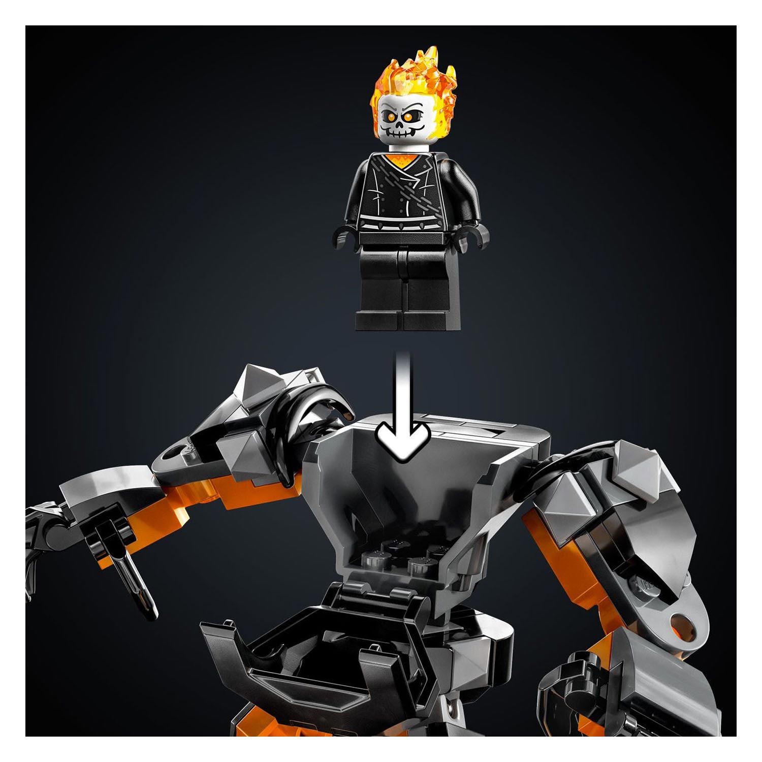 Lego marvel - ghost rider mech motor constructiespeelgoed (76245)