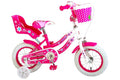 Volare Lovely Kinderfiets Meisjes 12 inch Roze Wit Twee Handremmen
