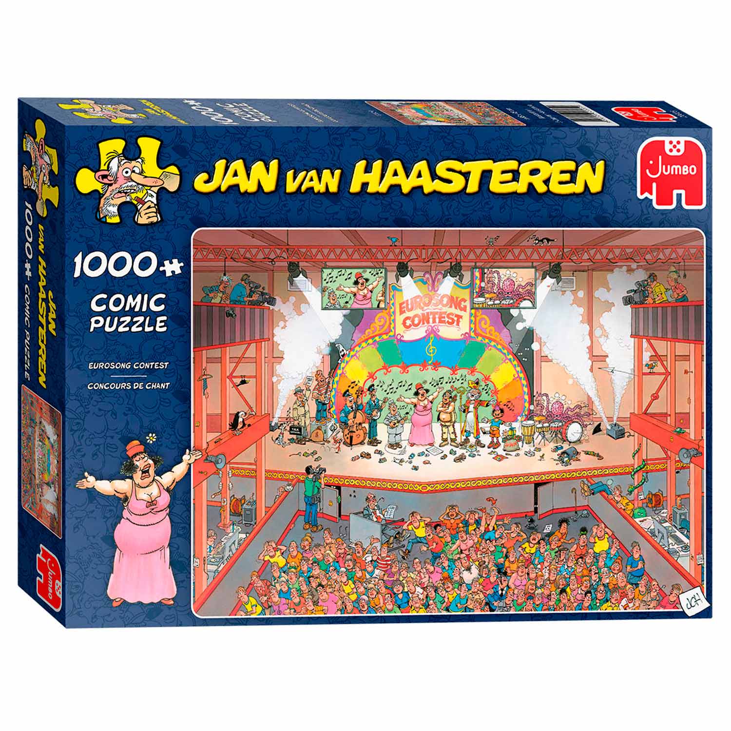 Jan van Haasteren Legpuzzel Eurosong Contest, 1000st.
