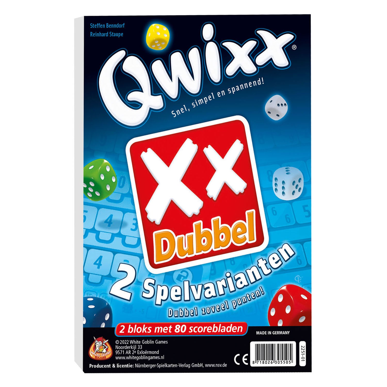 White goblin games white goblin qwixx dubbel
