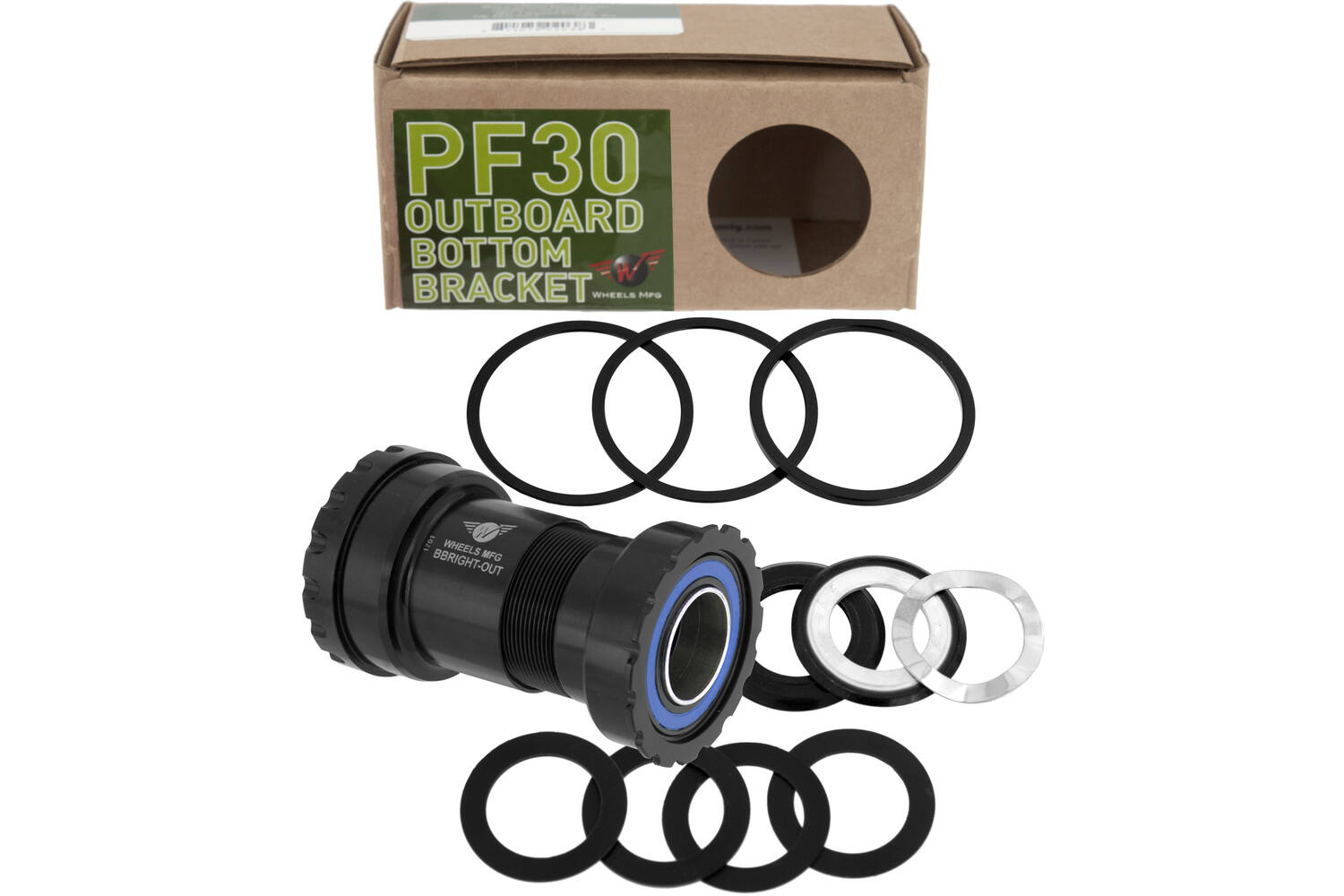 Wheels mfg - trapas bbright sram 22 24mm acb zwart
