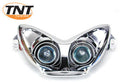 Koplamp TNT twin halogeen Yamaha aerox tot bj. 2014 chroom