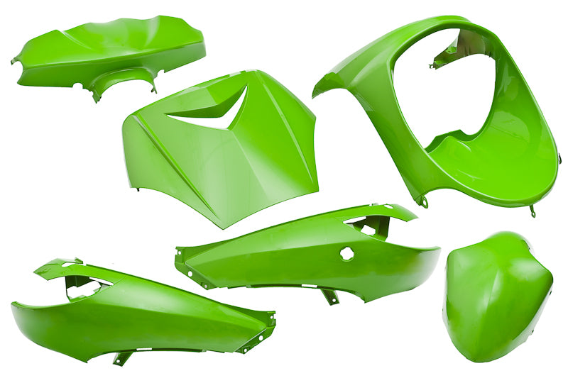 Plaatset Peugeot vivacity tot bj. 2008 6 delig kawasaki groen