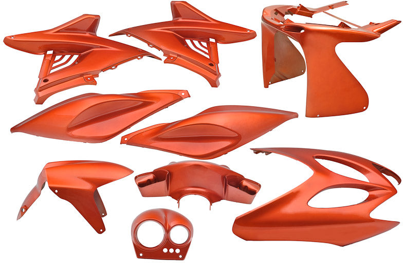 Edge plaatset 9-delig voor yamaha aerox tot bouwjaar 2014 - flash orange