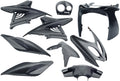 Edge plaatset 9-delig voor yamaha aerox tot bouwjaar 2014 - carbon look