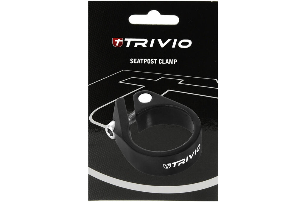 Trivio - zadelpen aluminium klem zwart 34.9mm