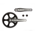 Miranda crankset beta1 plus 44 tands 3 32 blad staal crank alu zwart