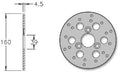 Remschijf IGM Honda SFX SXRvoorrem 160x39x4.5mm